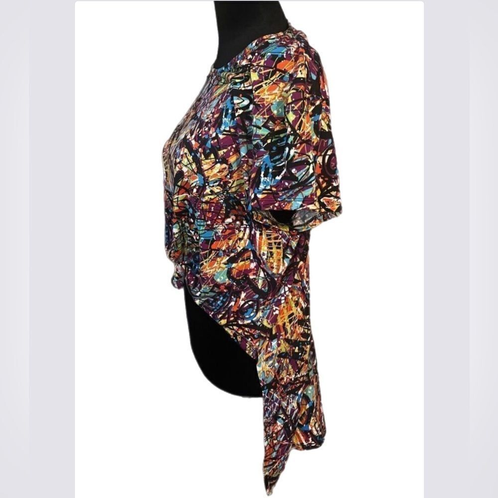 Vintage Harlem abstract print top size 1X - Picture 2 of 7